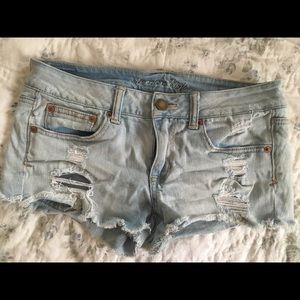 American Eagle jean shorts.